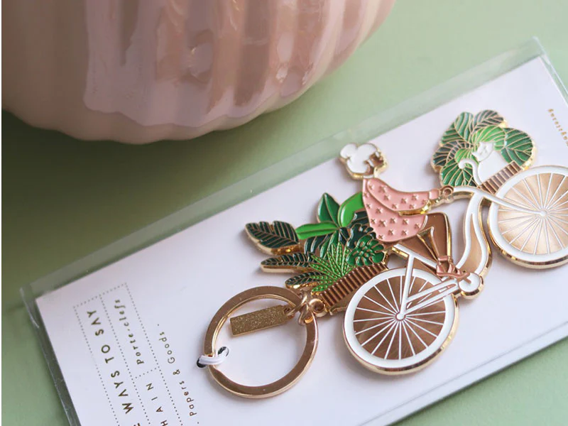 Porte-clés en émail Son vélo - ATWS - Image 2