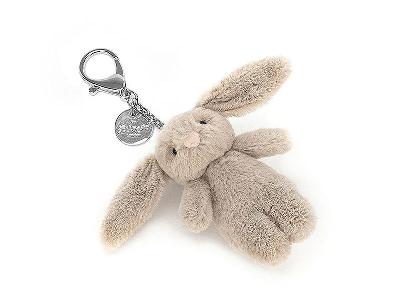 Peluche porte-clés Lapin beige - 8 cm - Jellycat