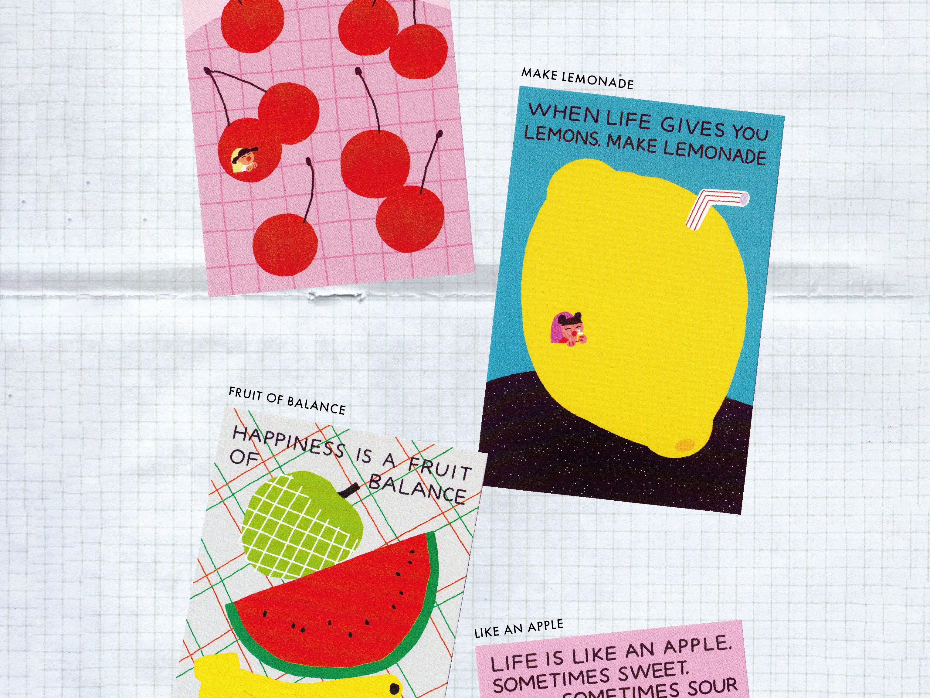 Carte postale Make lemonade - Fruit Fries design Lab - Image 2