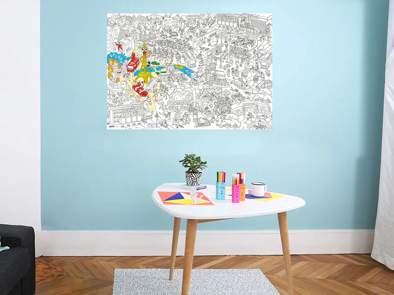 Poster géant à colorier - KAWAÏ - OMY - Image 4