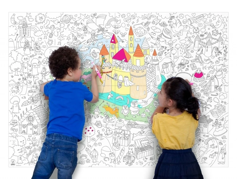 Poster géant en papier à colorier - MAGIC - OMY - Image 3