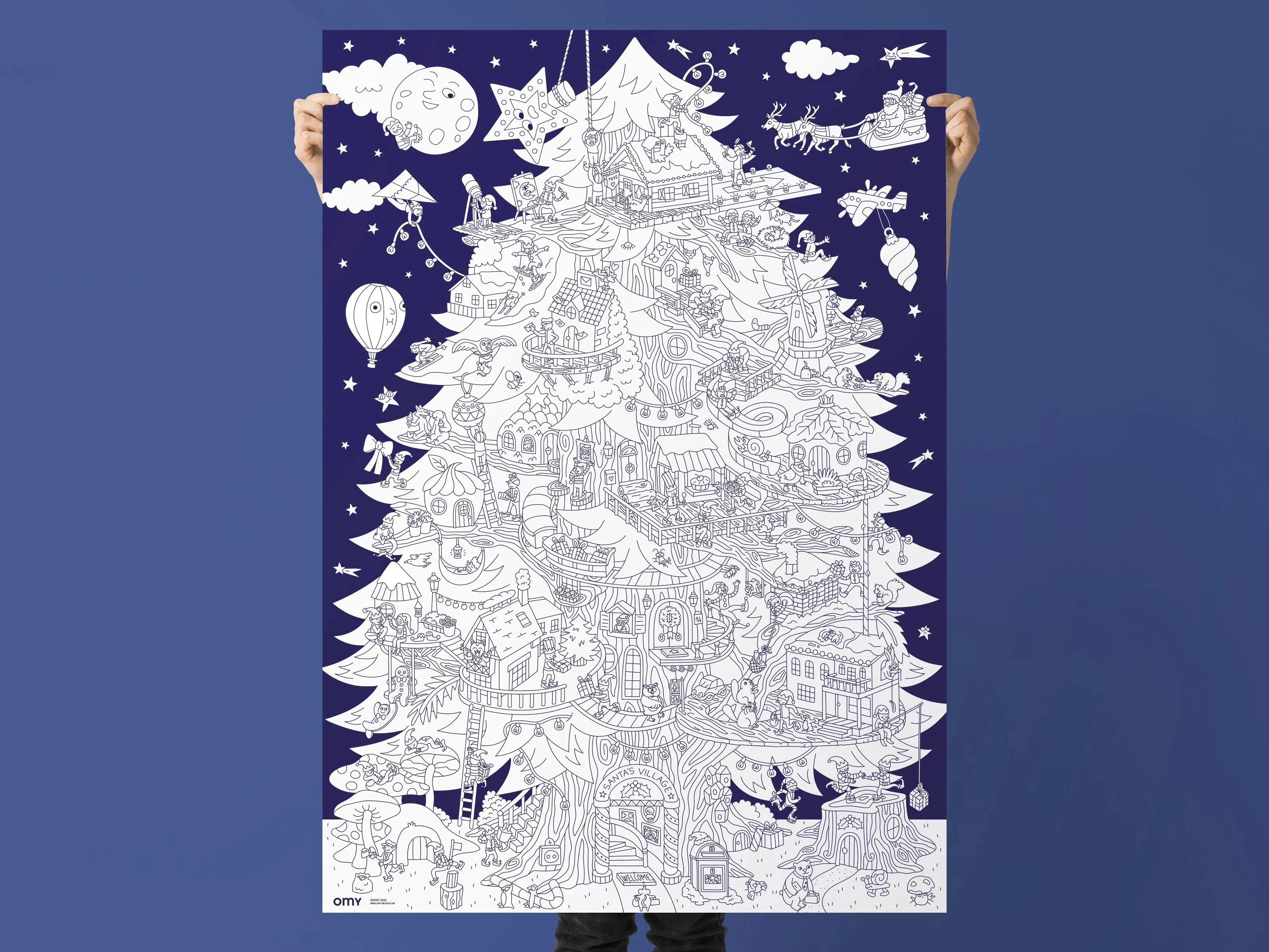 Poster géant à colorier - MAGIC TREE - OMY - Image 2