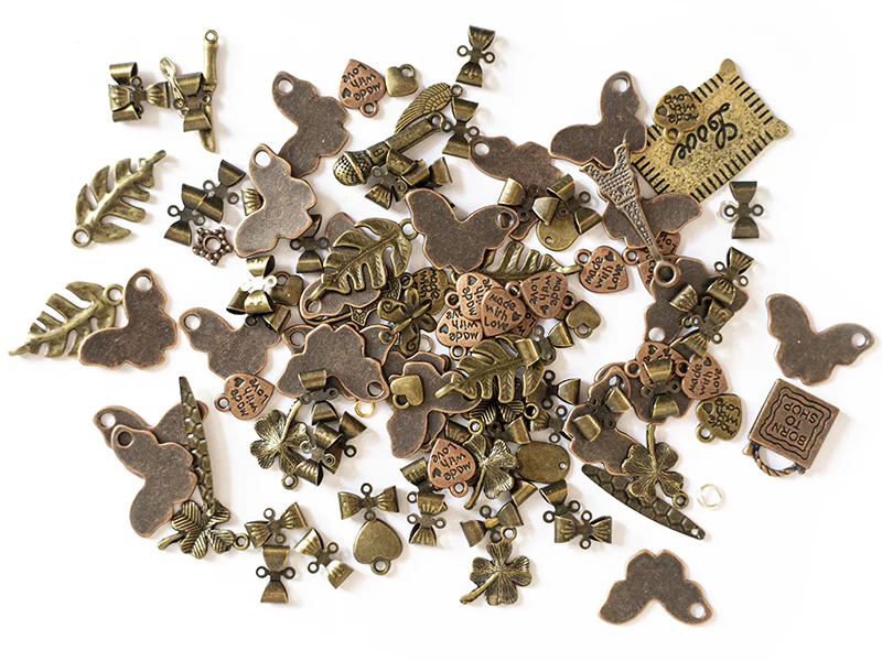 Pot de 80 grammes - mix de breloques cuivre et bronze - Image 2