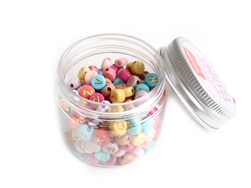 Pot perles lettres – Couleurs chaudes - Image 3