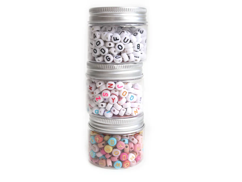 Pot perles lettres – Couleurs chaudes - Image 4