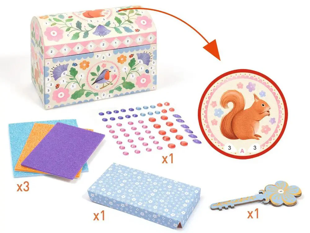 Coffret à décorer Précieux trésors - Djeco - Image 3