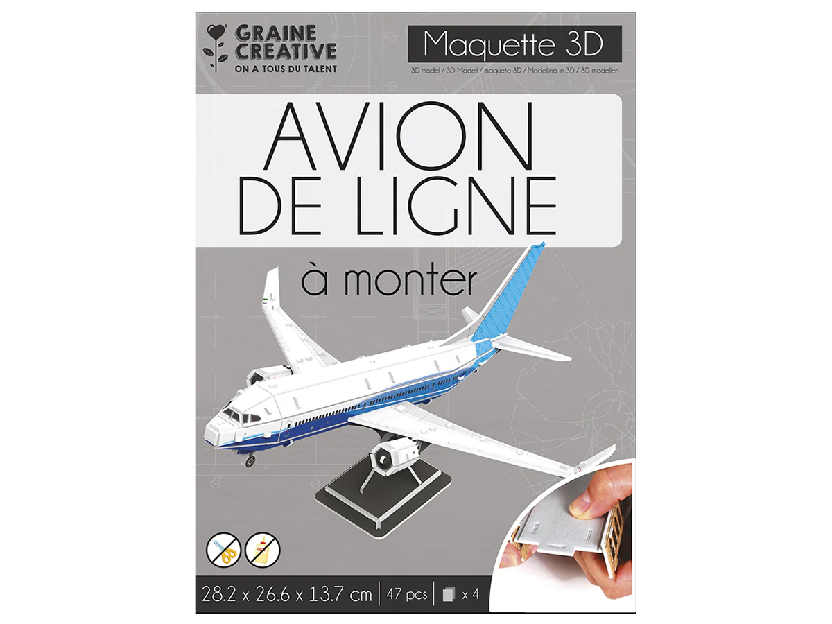 Puzzle 3D maquette Boeing 787 - Graine Créative