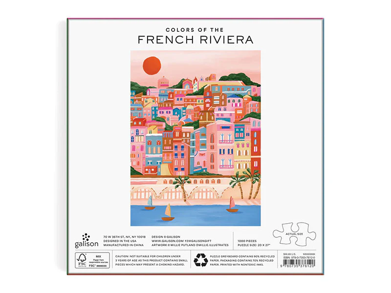 Puzzle Color of the French Riviera - 1000 pièces - Galison - Image 4