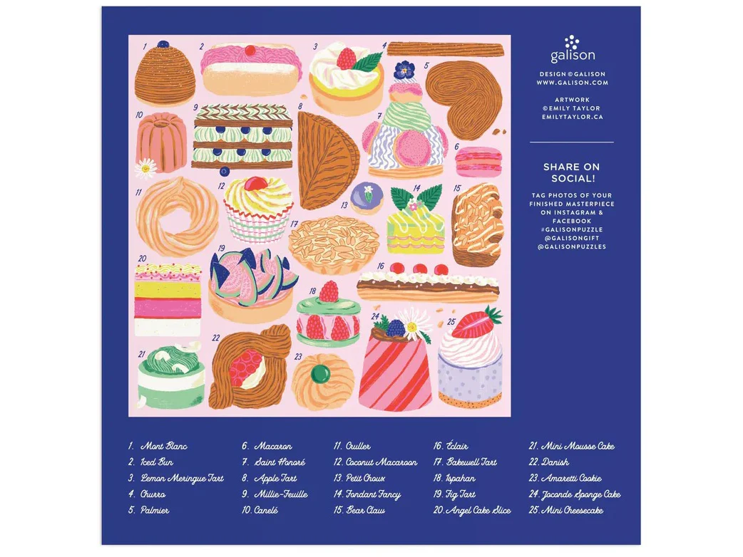 Puzzle Sweet Confections - 500 pièces - Galison - Image 5