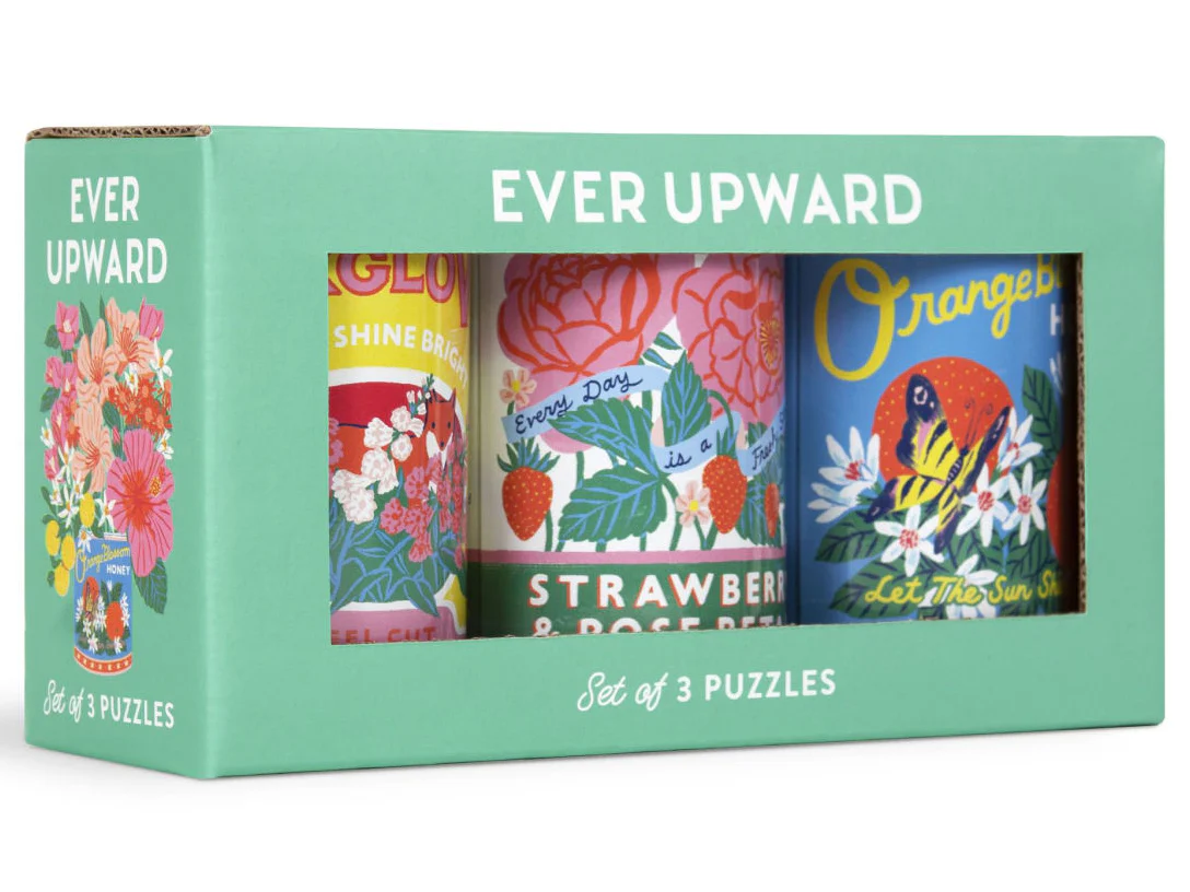 Puzzle Ever Upward Set of 3 Puzzles in Tins - Galison - Image 2