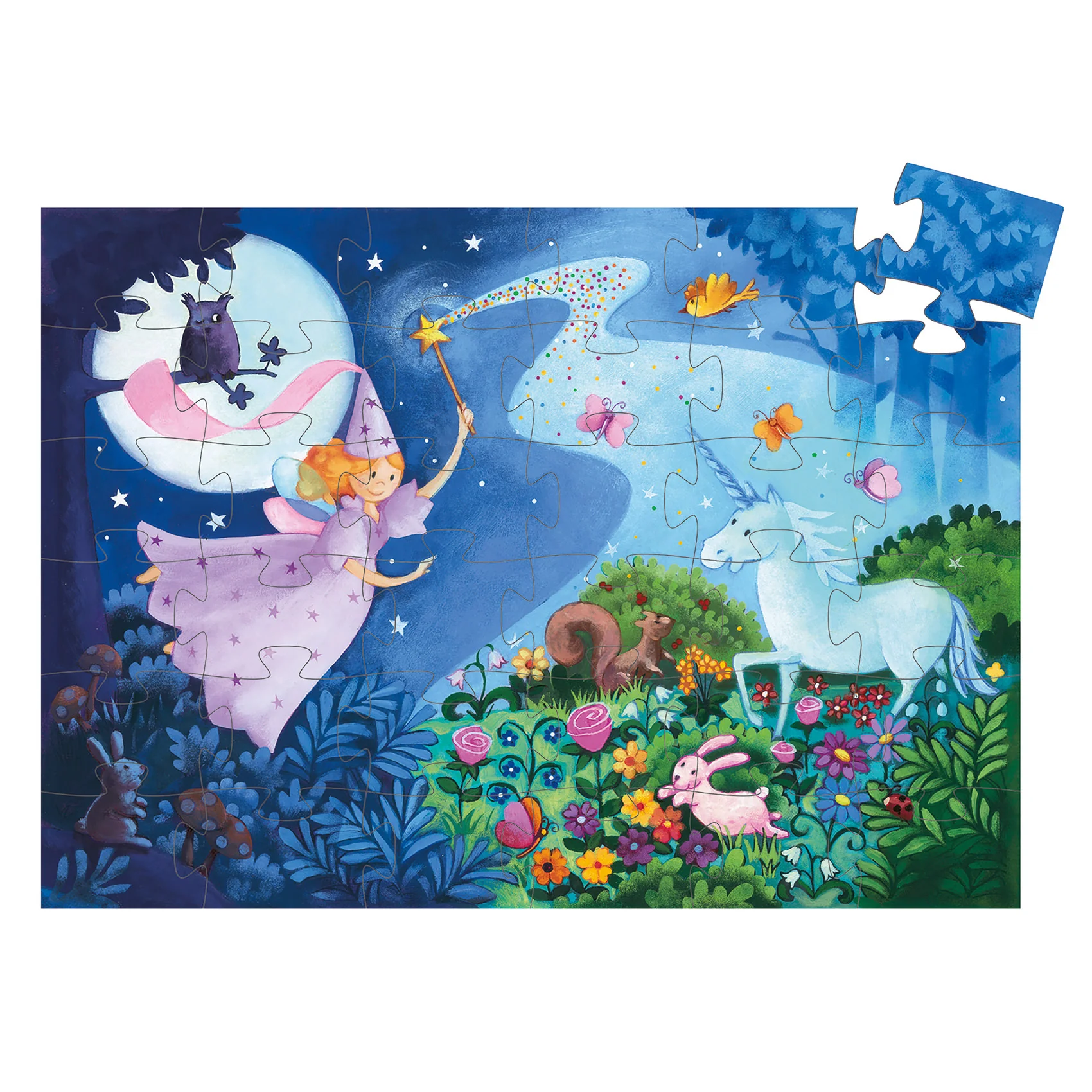 Puzzle la fée et la licorne - 36 pièces - Image 2