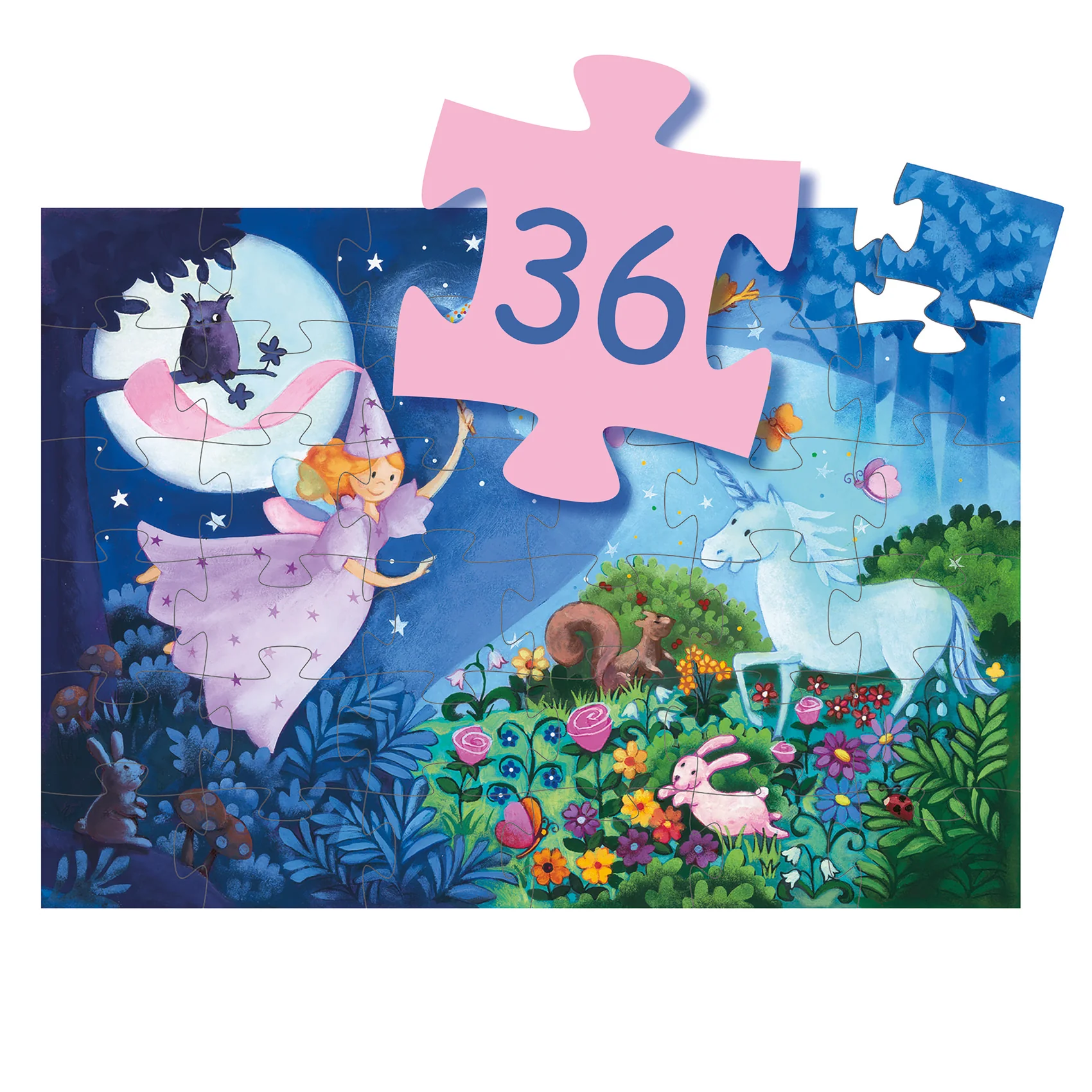 Puzzle la fée et la licorne - 36 pièces - Image 3