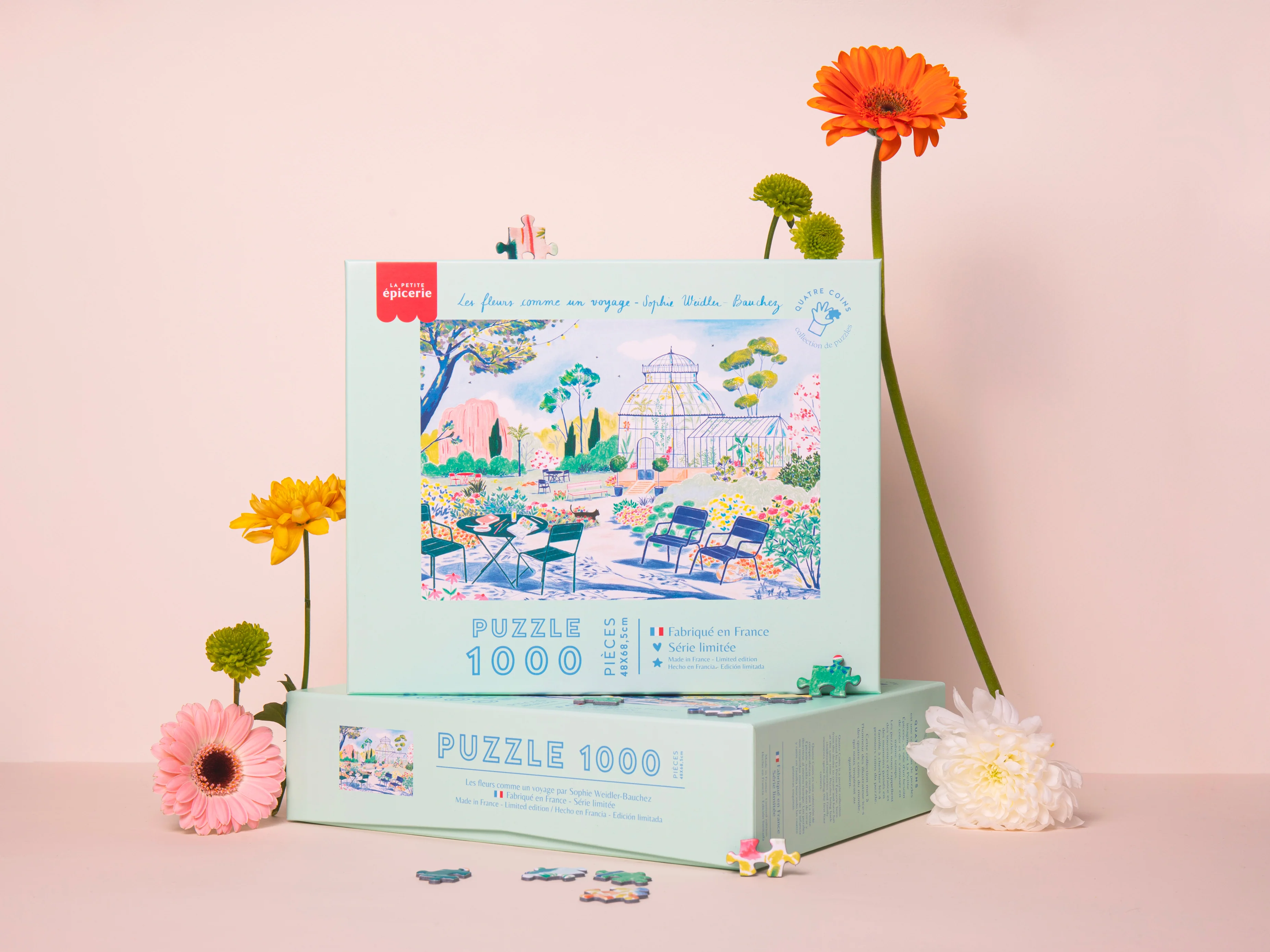 Puzzle Les fleurs comme un voyage de Sophie Weidler Bauchez - 1000 pièces - Image 4