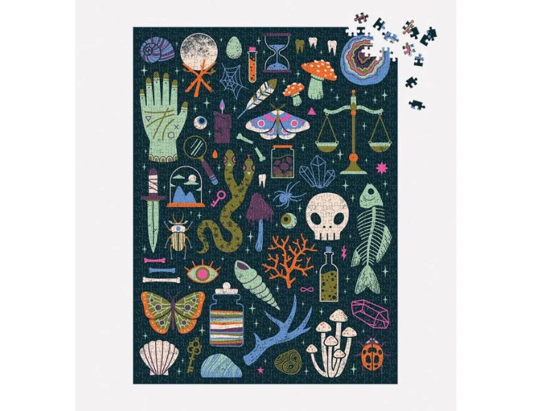 Puzzle Occult & Curious - 1000 pièces luminescent - Galison - Image 2