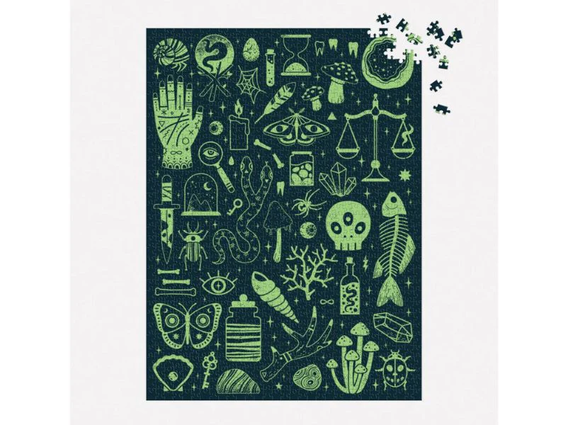 Puzzle Occult & Curious - 1000 pièces luminescent - Galison - Image 3