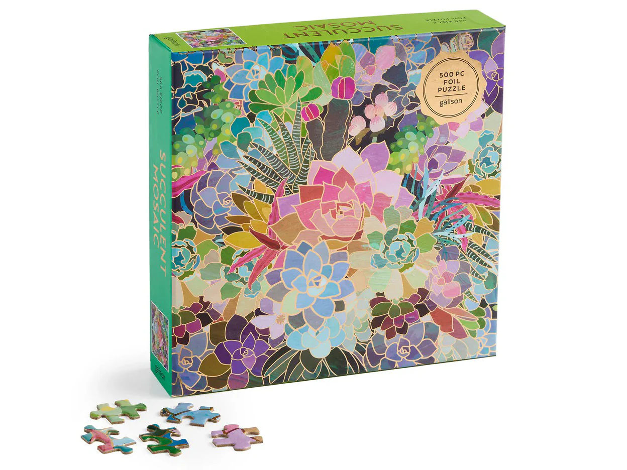 Puzzle Succulent Mosaic - 500 pièces - Galison - Image 6