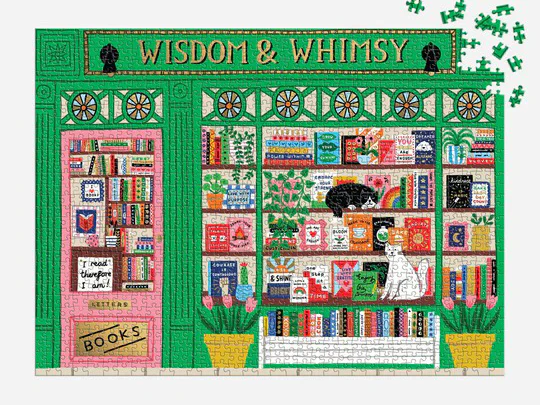 Puzzle Wisdom & Whimsy Bookshop - 1000 pièces - Galison - Image 2