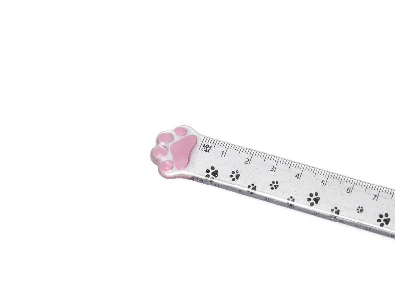 Règle patte de chat à paillettes parme - Legami - Image 3