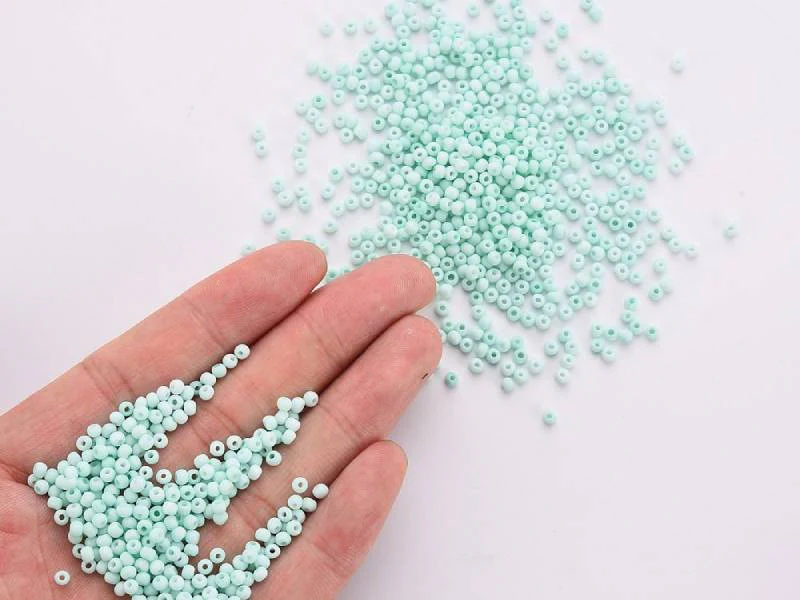 Rocailles mat cyan clair - Eco pack 50g - Image 4