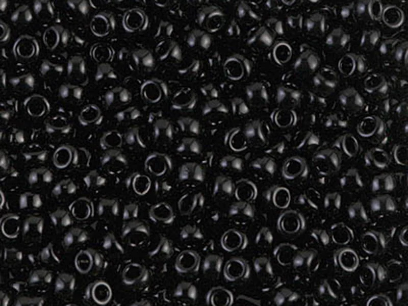 Rocailles Miyuki 8/0 opaque black - 401