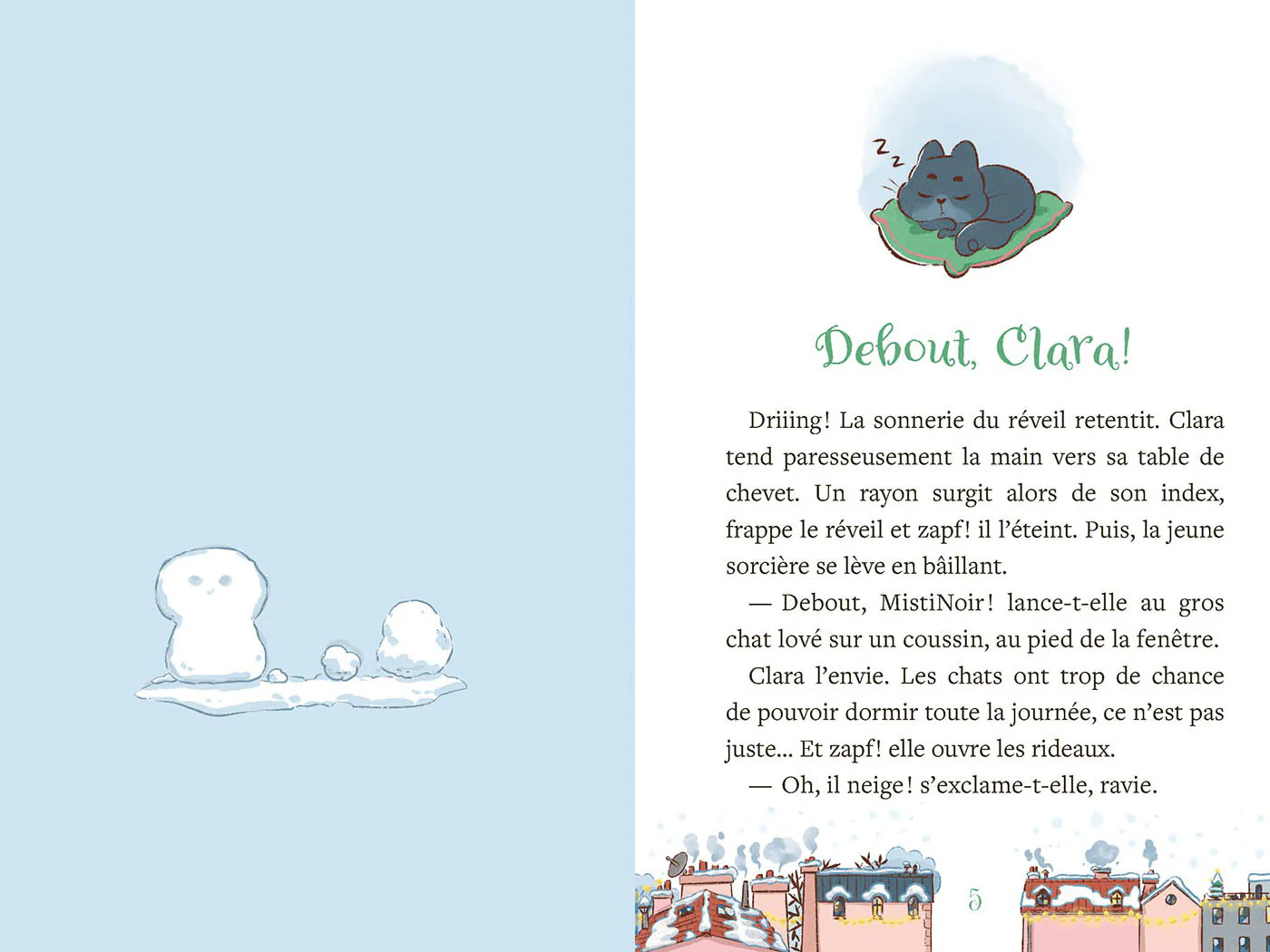 Roman de l'Avent - Le Noël de Clara la petite sorcière - Auzou - Image 3