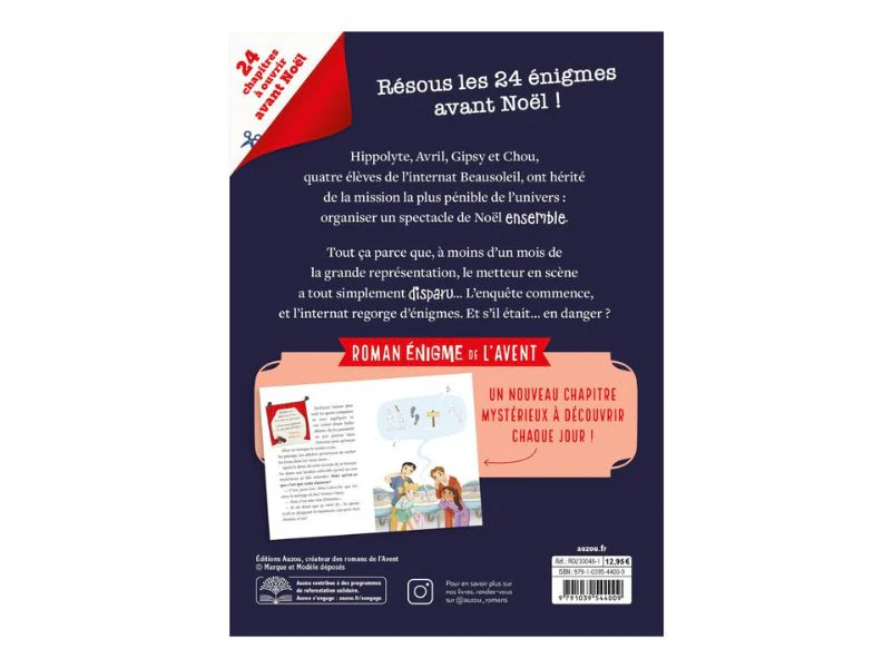 Roman énigme de l'Avent Disparition, énigmes et boules de Noël - Auzou - Image 3