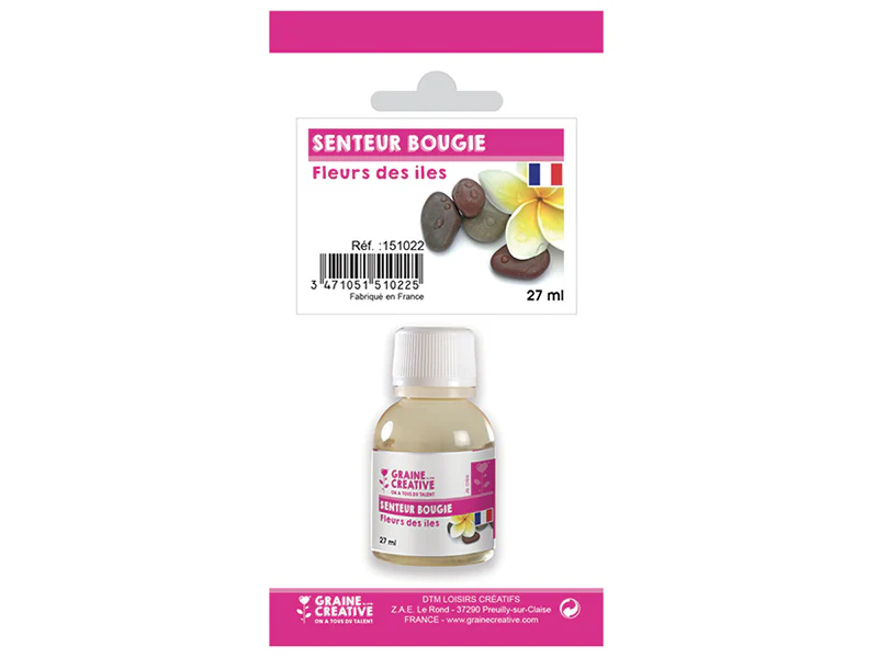 Senteur / fragrance pour bougie fleurs des îles - 27 ml - Image 3