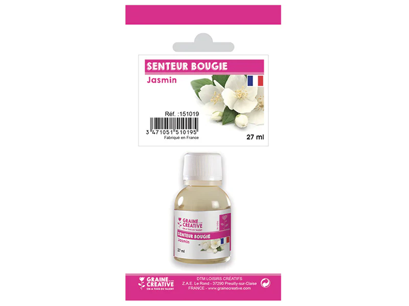 Senteur / fragrance pour bougie jasmin - 27 ml - Image 3