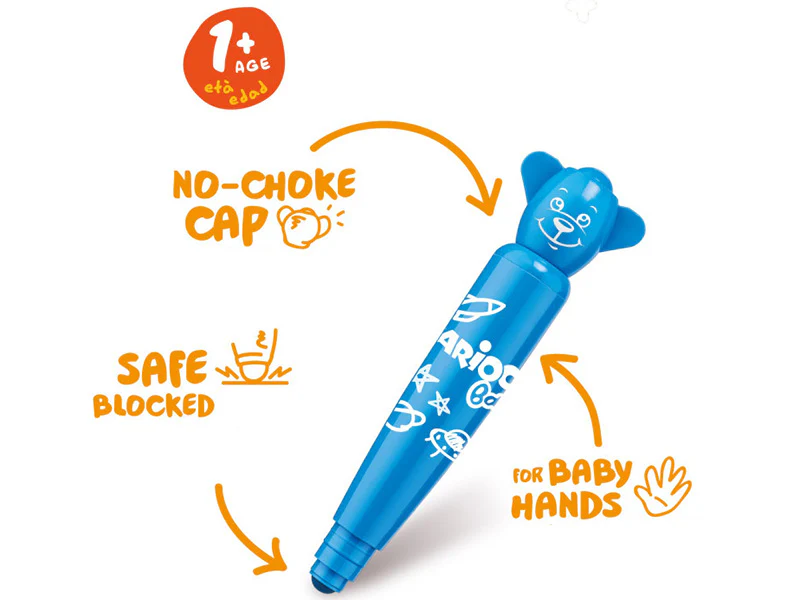 Set de 12 feutres marqueurs 1+ - Carioca Baby Teddy - Image 3