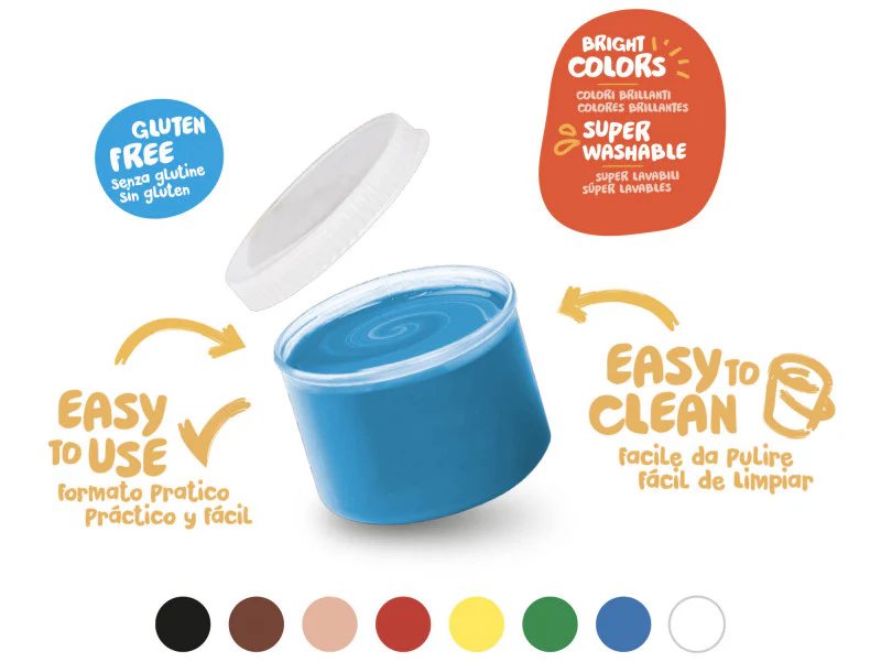 Set de 8 peintures à doigts pour enfants dès 2 ans - 8 x 50 ml - Image 3