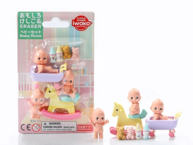 Set de gommes kawaii - Chambre de Bébé - Iwako (Made in Japan) - Image 2
