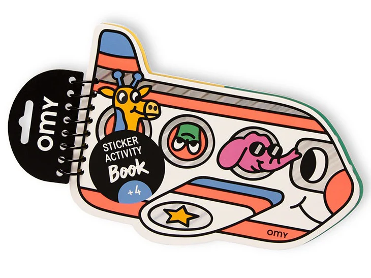 Carnet de stickers multi-activités - Avion - Omy