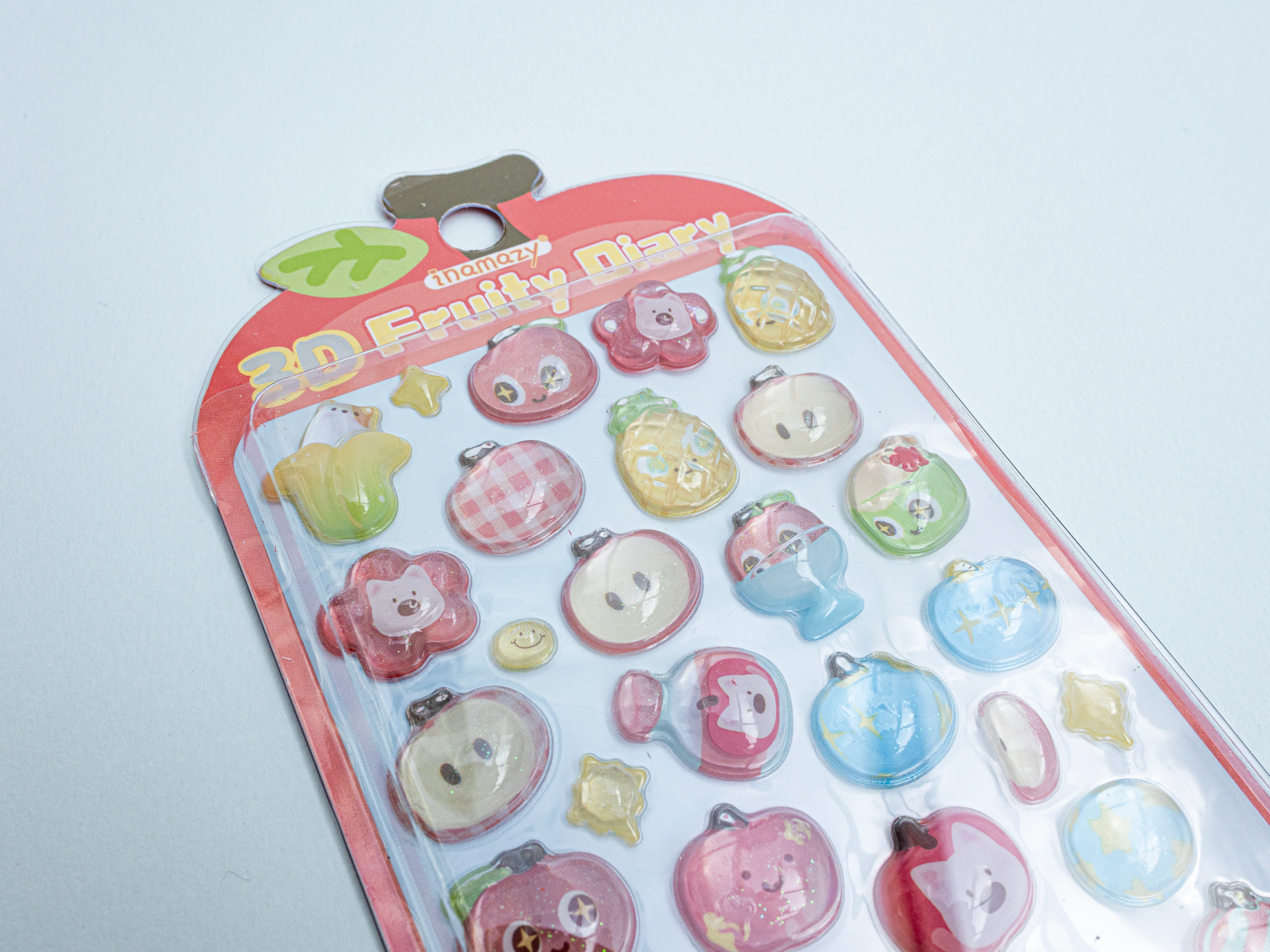 Stickers 3D Fruity Diary - pomme - Image 2