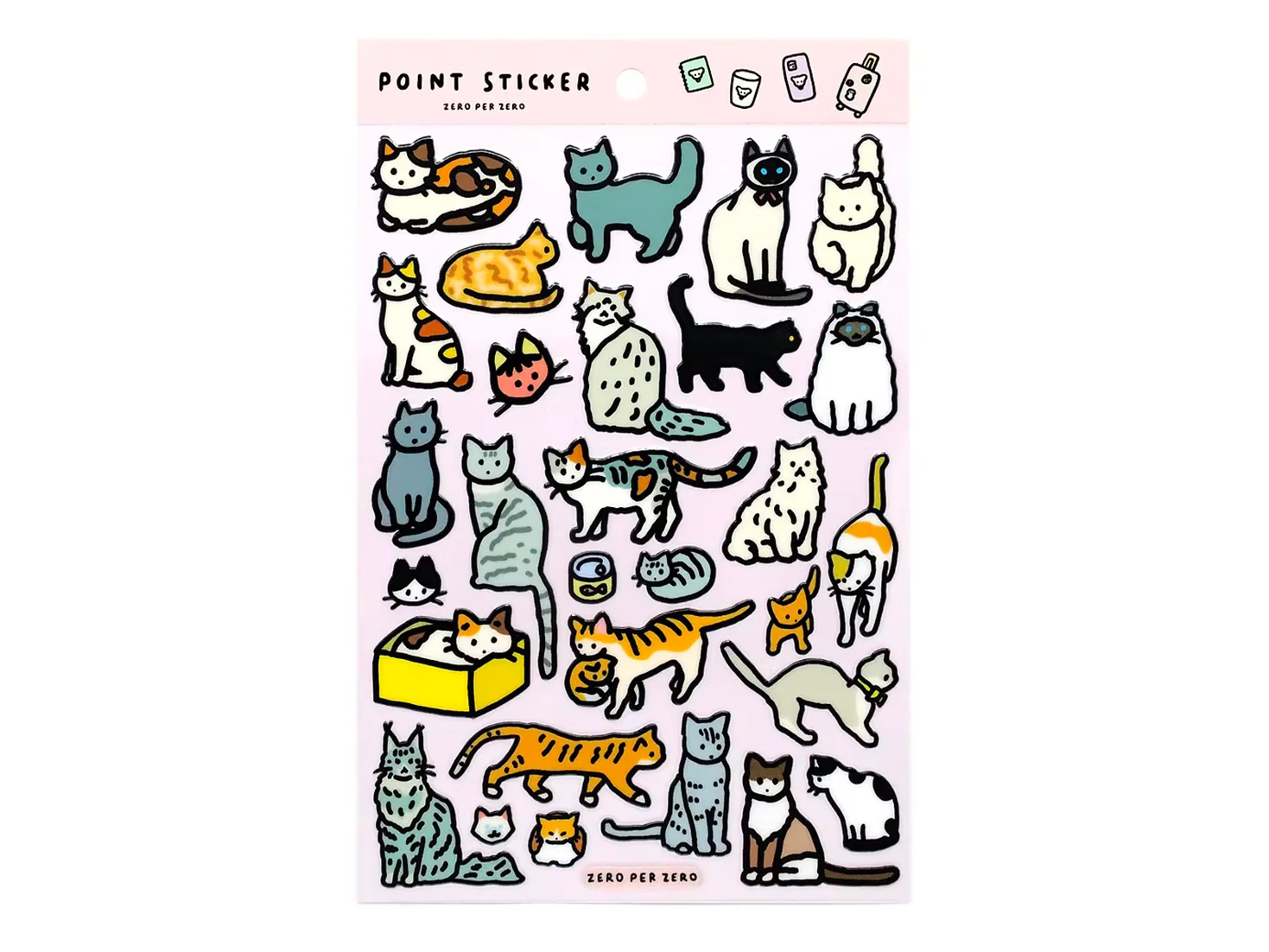 Stickers à points - Chats - Zero per Zero