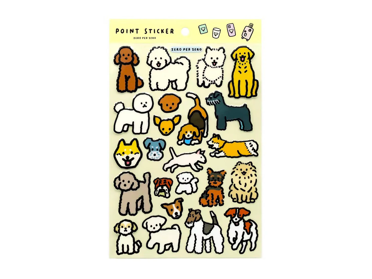 Stickers à points Chiens - Zero per Zero
