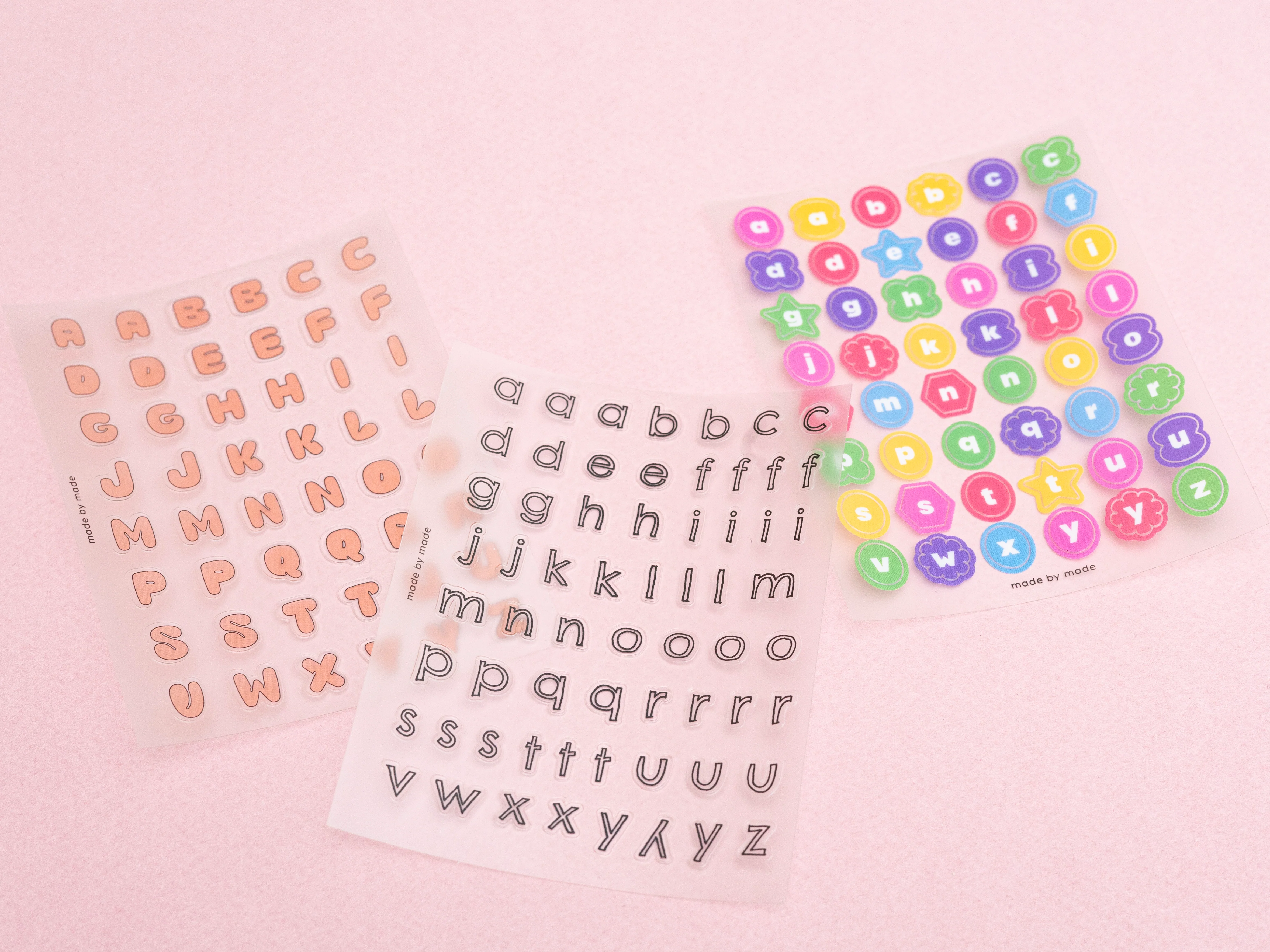 Stickers lettres - bubble rose - Image 2