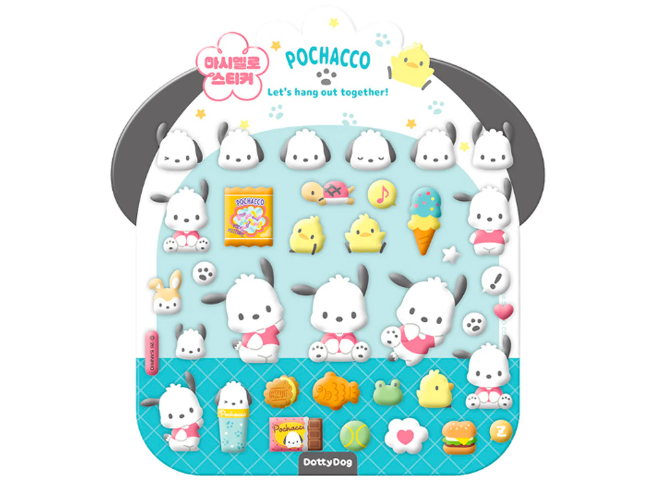 Stickers puffy Sanrio - Pochacco