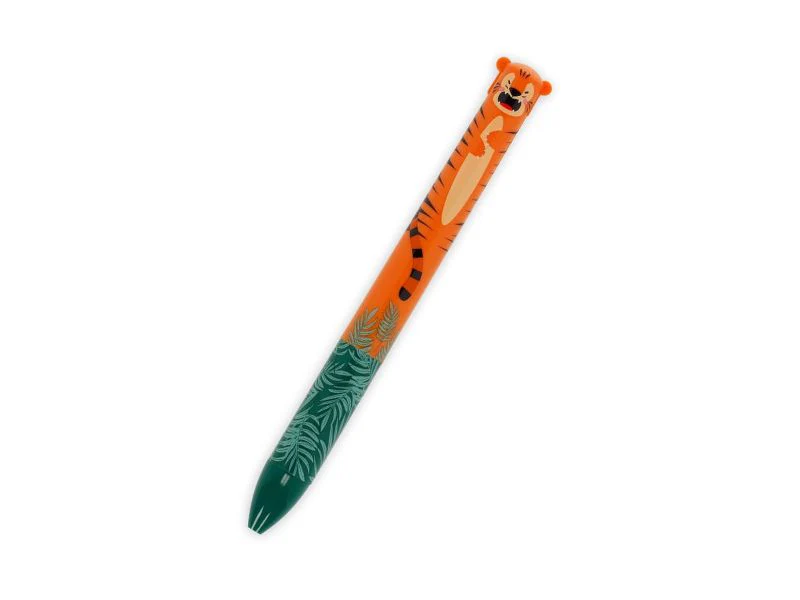 Stylo bicolore Click & Clack Tigre - Legami