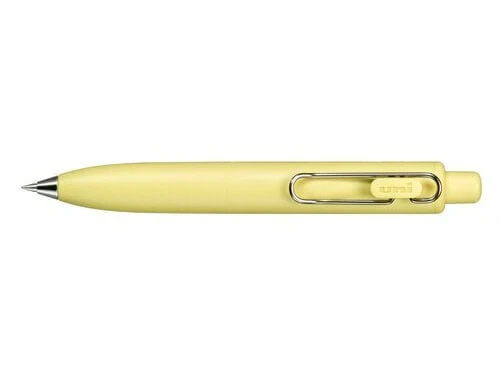 Stylo gel Uni-ball One P - Jaune banana - Encre noire - Image 4