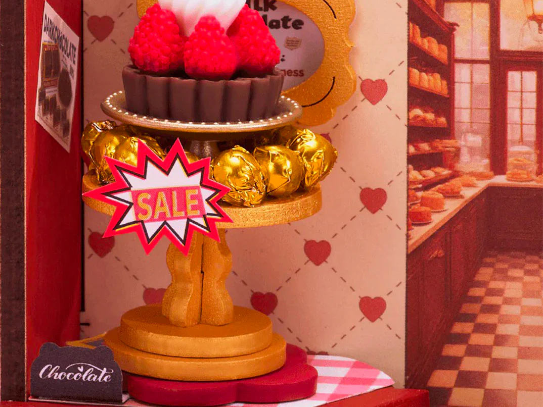 Maquette miniature Chocolaterie gourmande DIY - Robotime - Image 2