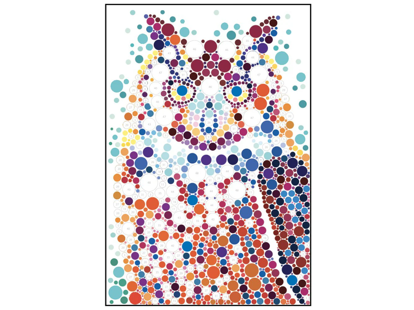 Mes tableaux au numéro - Animaux sauvages - Auzou - Image 2