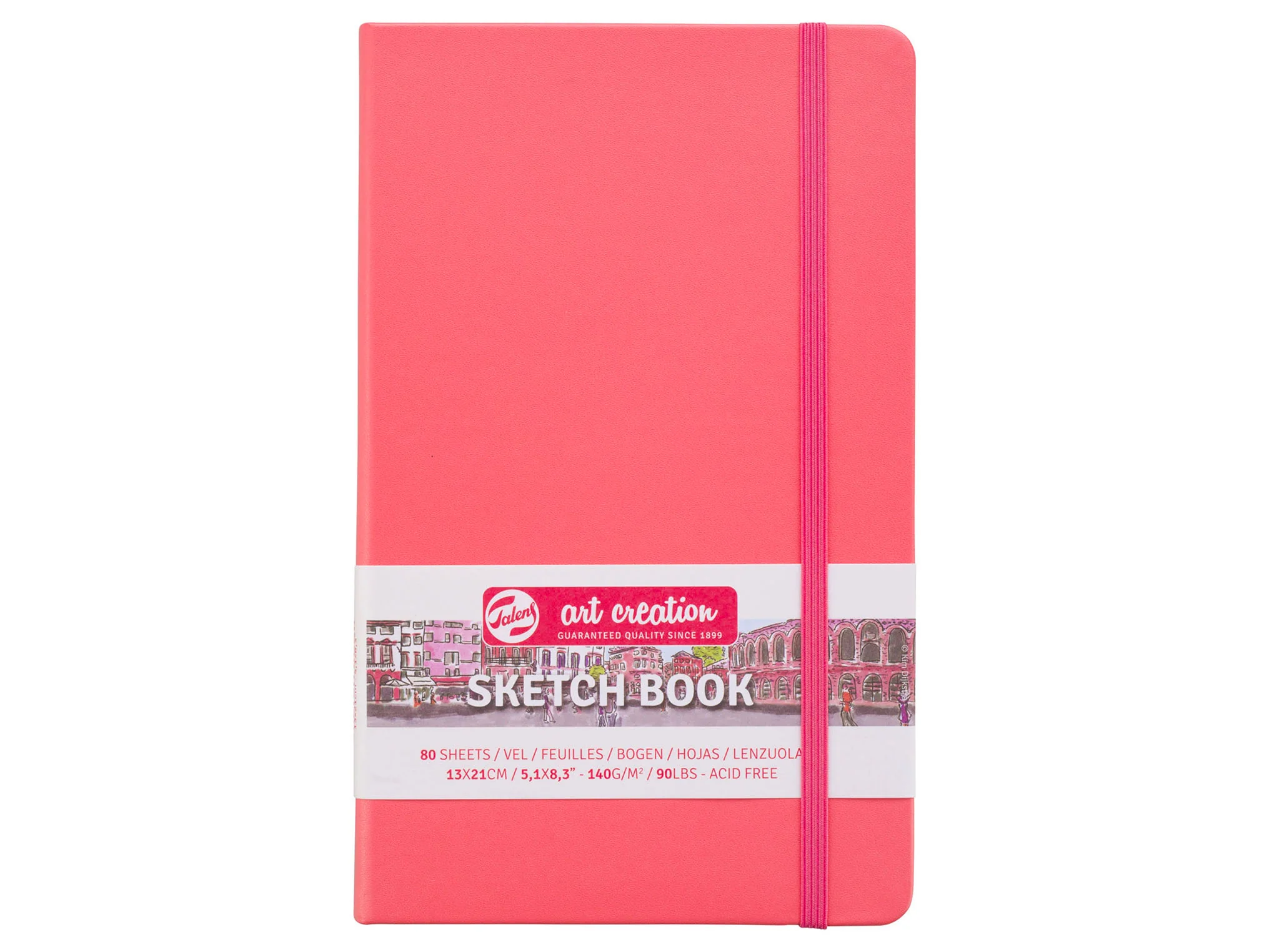 Carnet de Croquis Rouge Corail 9 x 14 cm - Talens Art Creation