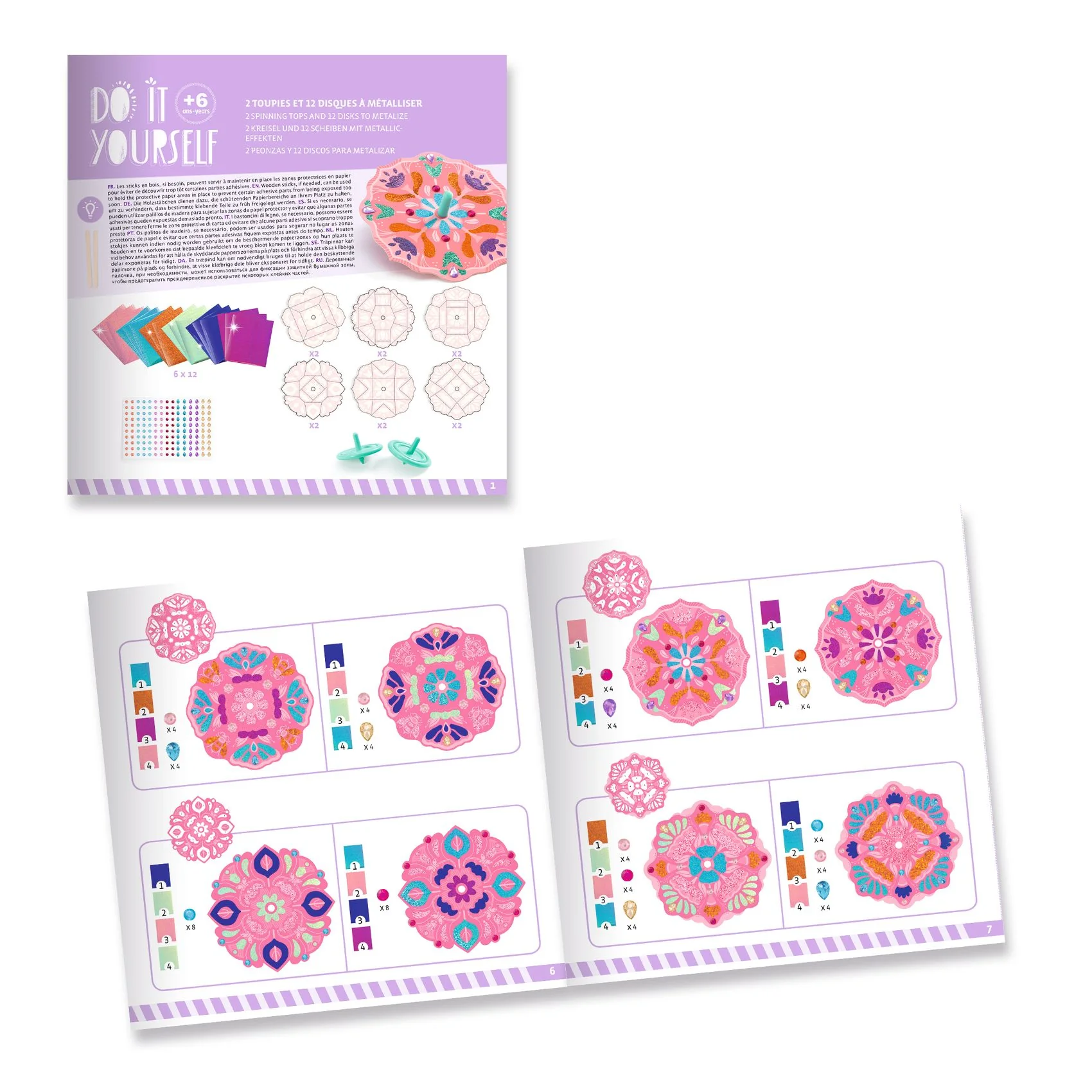 Toupies Flower Power DIY - Djeco - Image 6