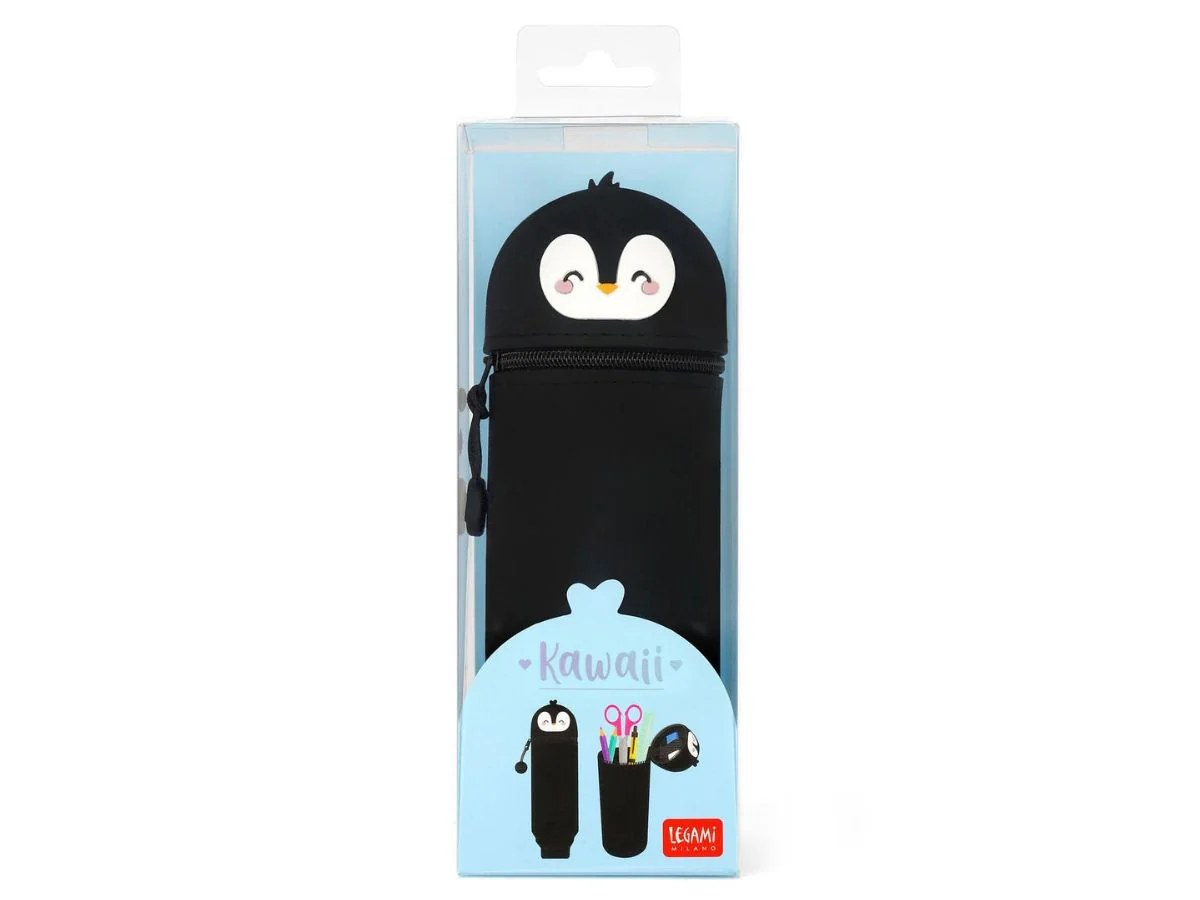 Trousse Pingouin pot à crayons Kawaii - Legami - Image 4