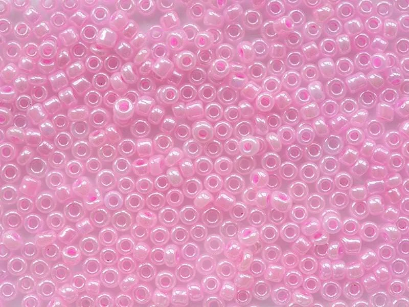 Tube de 350 perles ceylons - rose bonbon