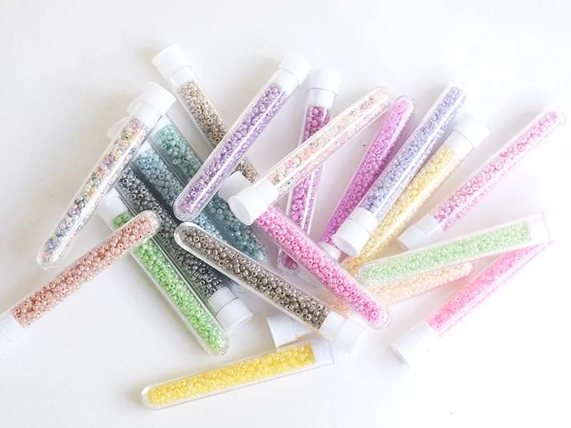 Tube de 350 perles ceylons - rose bonbon - Image 3