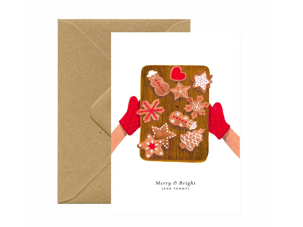 Carte de Noël aquarelle - Christmas cookies - ATWS